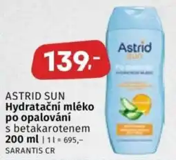 Coop ASTRID SUN Hydratační mléko po opalování s betakarotenem nabídka