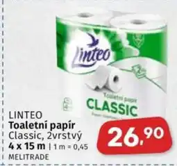 Coop LINTEO Toaletní papír Classic, 2vrstvý nabídka