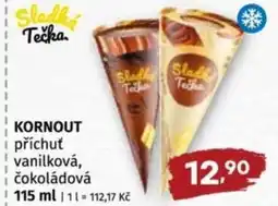 Coop Kornout příchuť vanilková, čokoládová nabídka