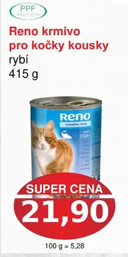 PLUS JIP Reno krmivo pro kočky kousky rybí nabídka