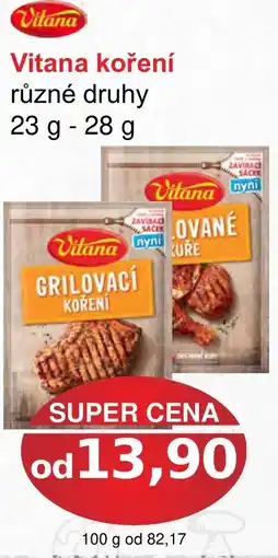 PLUS JIP Vitana koření nabídka