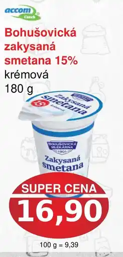 PLUS JIP Bohušovická zakysaná smetana 15% krémová nabídka