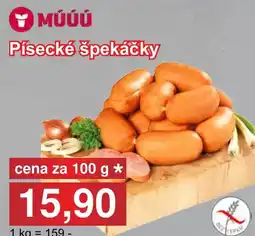 PLUS JIP Písecké špekáčky nabídka