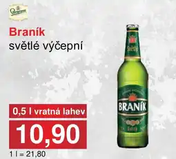 PLUS JIP Braník světlé výčepní nabídka