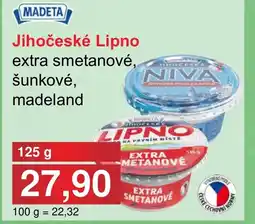 PLUS JIP MADETA Jihočeské Lipno extra smetanové, šunkové, madeland nabídka