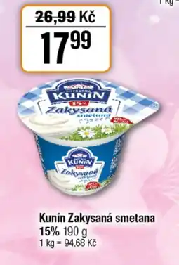 TEMPO Kunín Zakysaná smetana 15% nabídka