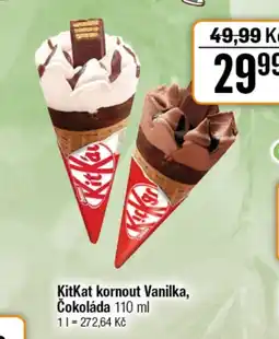 TEMPO KitKat kornout Vanilka, Čokoláda nabídka