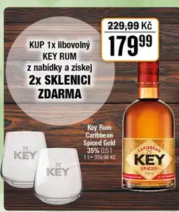 TEMPO Key Rum Caribbean Spiced Gold 35% nabídka