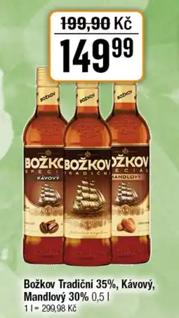 TEMPO BOŽKOV Tradiční 35%, Kávový, Mandlový 30% nabídka