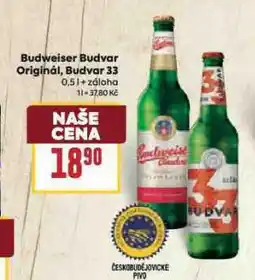 Billa Pivo budweiser budvar original nabídka