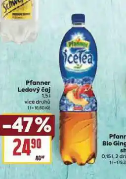 Billa Pfanner ledový čaj nabídka