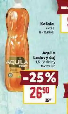 Billa Aquila ledový čaj nabídka