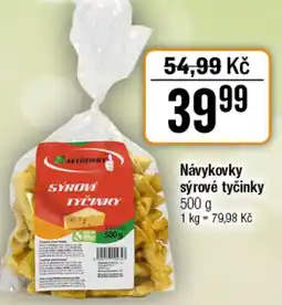TEMPO Návykovky sýrové tyčinky nabídka
