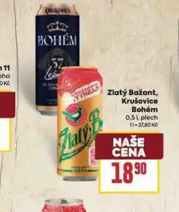 Billa Pivo krušovice bohém nabídka
