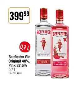 BEEFEATER Originál 40%, Pink 37,5%