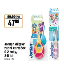 TEMPO JORDAN dětský zubní kartáček 0-2 roky nabídka