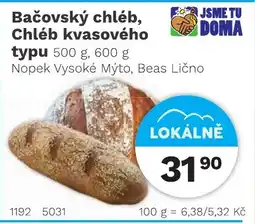 Konzum Bačovský chléb, Chléb kvasového typu nabídka