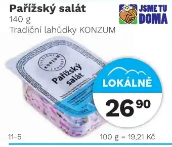 Konzum Pařížský salát nabídka