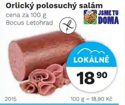Konzum Orlický polosuchý salám nabídka