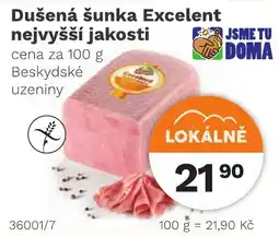 Konzum Dušená šunka Excelent nejvyšší jakosti nabídka
