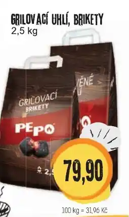 Konzum Grilovací Uhlí, brikety nabídka