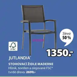 JYSK JUTLANDIA Stohovací židle maderne nabídka