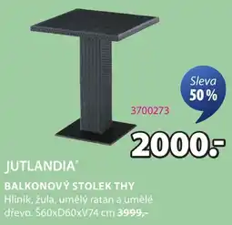 JYSK JUTLANDIA Balkonový stolek thy nabídka