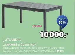 JYSK JUTLANDIA Zahradní stůl vattrup nabídka