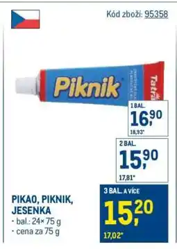 Makro PIKAO, PIKNIK, JESENKA nabídka