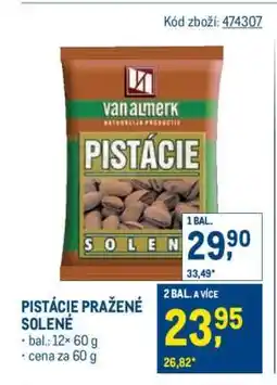 Makro Pistácie pražené solené nabídka