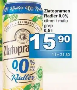 Jip Zlatopramen Radler 0,0% nabídka