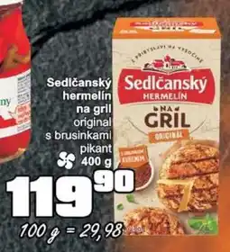 Jip Sedlčanský hermelín na gril original s brusinkami pikant nabídka