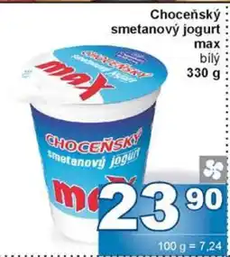 Jip CHOCEŇSKÝ Smetanový jogurt MAX nabídka