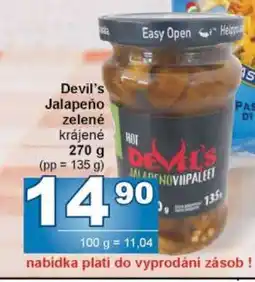 Jip Devil’s Jalapeño zelené krájené nabídka