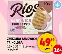 Penny Market ZMRZLINA SANDWICH TRIKOLORA, 10x 100 ml nabídka