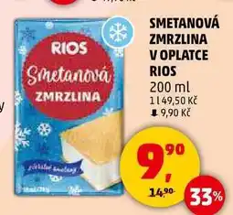 Penny Market SMETANOVÁ ZMRZLINA V OPLATCE RIOS, 200 ml nabídka