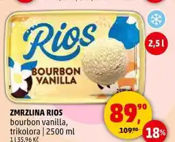 Penny Market ZMRZLINA RIOS bourbon vanilla, trikolora, 2500 ml nabídka