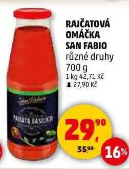 Penny Market RAJČATOVÁ OMÁČKA SAN FABIO různé druhy, 700 g nabídka