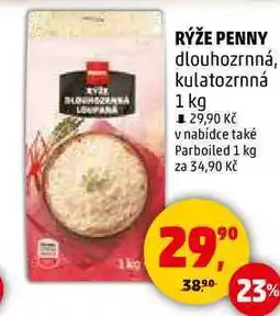 Penny Market RÝŽE PENNY dlouhozrnná, kulatozrnná, 1 kg nabídka