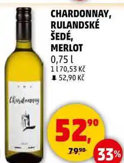 Penny Market CHARDONNAY, 0,75 l nabídka