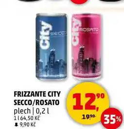 Penny Market FRIZZANTE CITY SECCO/ROSATO plech, 0,2 l nabídka