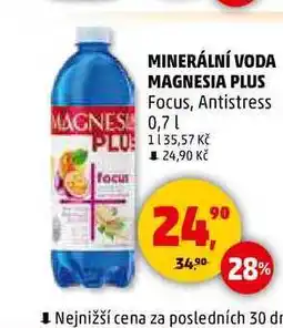 Penny Market MINERÁLNÍ VODA MAGNESIA PLUS Focus, 0,7 l nabídka