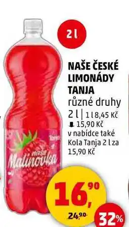 Penny Market TANJA naše limonáda, 2 l nabídka