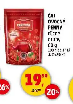 Penny Market ČAJ OVOCNÝ PENNY různé druhy, 60 g nabídka