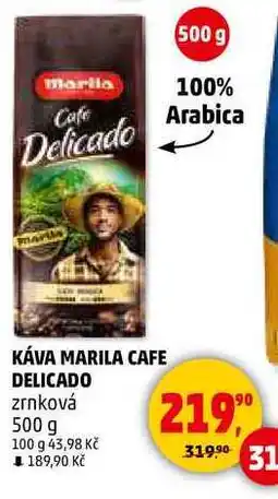 Penny Market KÁVA MARILA CAFE DELICADO zrnková, 500 g nabídka