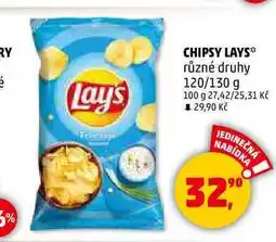 Penny Market CHIPSY LAYS různé druhy, 120/130 g nabídka
