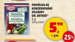 Penny Market POMŮCKA KE KONZERVOVÁNÍ ZELENINY DR. OETKER, 5g nabídka