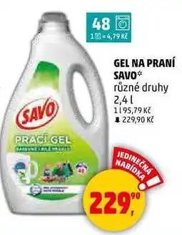 Penny Market GEL NA PRANÍ SAVO různé druhy, 2,4 l nabídka