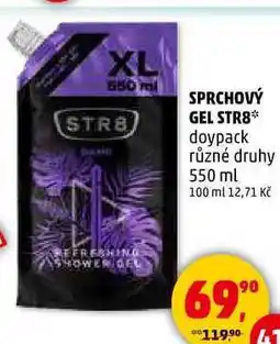 Penny Market SPRCHOVÝ GEL STR8 doypack různé druhy, 550 ml nabídka
