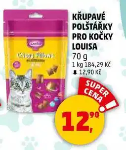 Penny Market KŘUPAVÉ POLŠTÁŘKY PRO KOČKY LOUISA, 70 g nabídka
